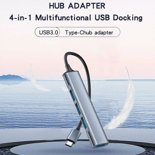 Yesido USB-C Hub HB17, 4in1, Grey