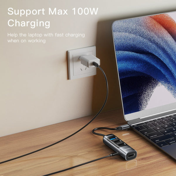 Yesido USB-C Hub HB22, 5in1, Grey
