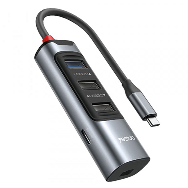 Yesido USB-C Hub HB24, 5in1, Grey
