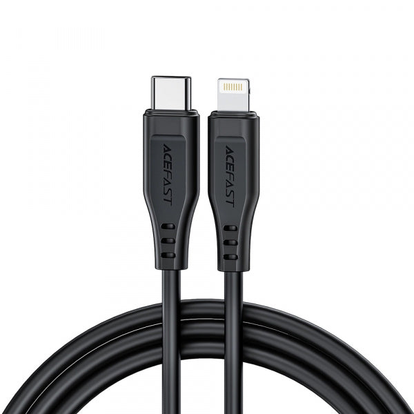 Acefast USB-C to Lightning Cable C3-01, 30W, 3A, 1.2m, Black