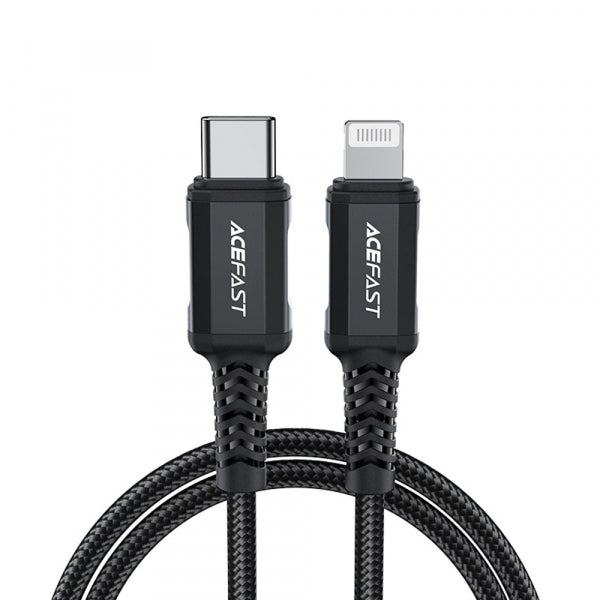 Acefast USB-C to Lightning Cable C4-01, 30W, 3A, 1.8m, Black