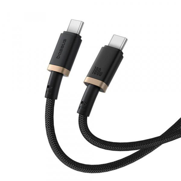 Baseus USB-C to USB-C Cable Dura Series, 100W, 5A, 2m, Gold P10377803U01-02