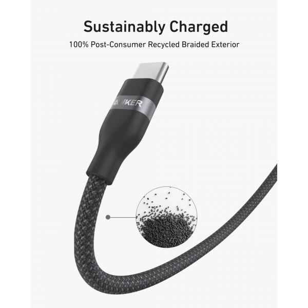 Anker USB-C to USB-C Cable 240W, 1.8m, Black A82E2H12