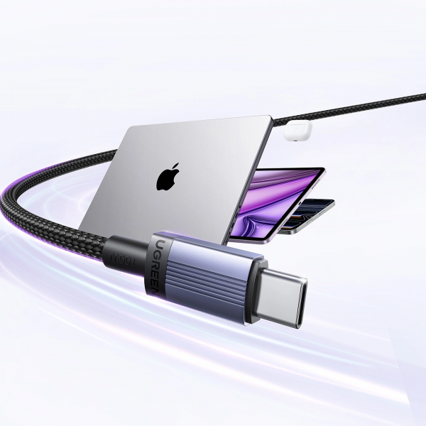 Ugreen USB-C to USB-C Cable 100W, 5A, 3m, Black