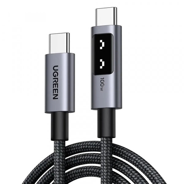 Ugreen USB-C to USB-C Cable L509, 100W, 5A, 2m, Grey