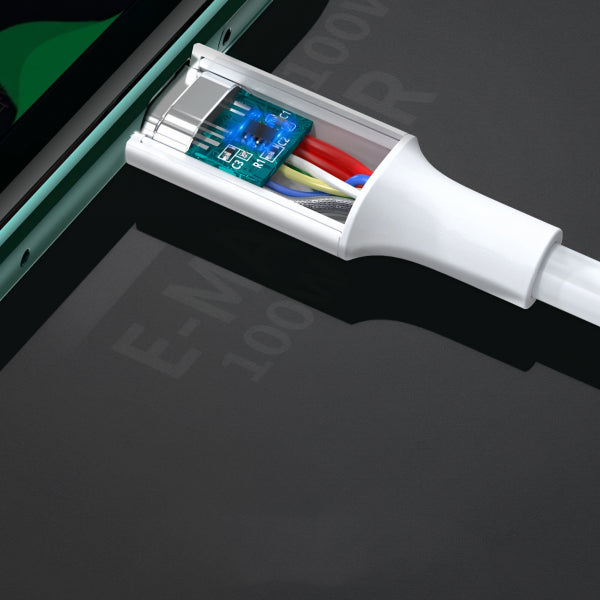 Ugreen USB-C to USB-C Cable US300, 100W, 5A, 2m, White