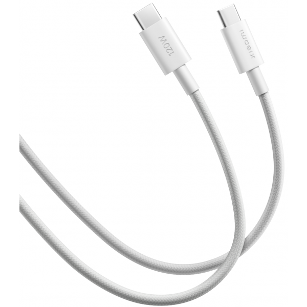 Xiaomi USB-C to USB-C Cable 120W, 6A, 2m, White BHR087AGL