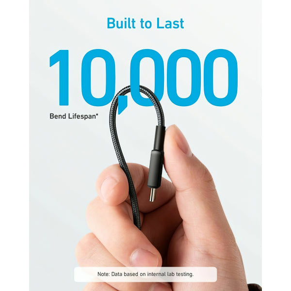 Anker USB-C to USB-C Cable 322, 60W, 3A, 1.8m, Black A81F6G11