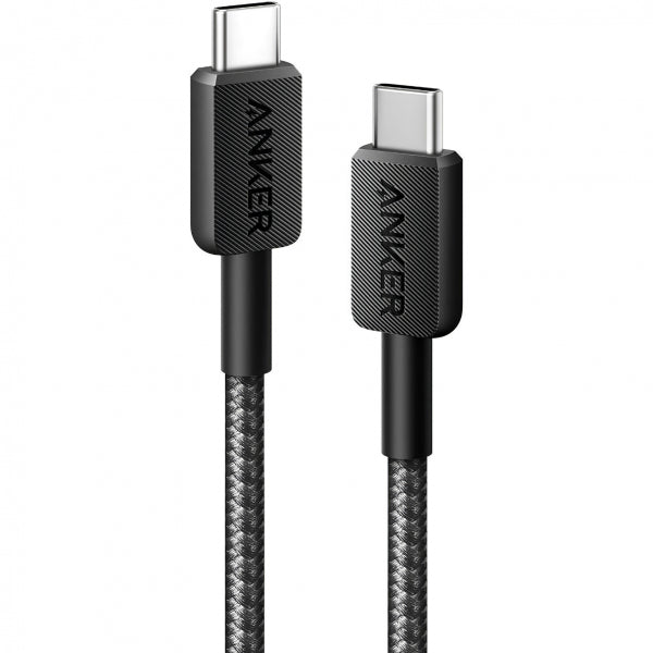 Anker USB-C to USB-C Cable 322, 60W, 3A, 1.8m, Black A81F6G11
