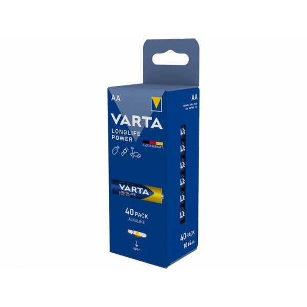 Varta Alkaline Batteries Longlife Power, AA / LR6, 1.5V, 40-Pack