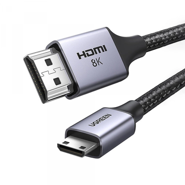 Ugreen miniHDMI Cable HD163, 8K, 2m, Grey