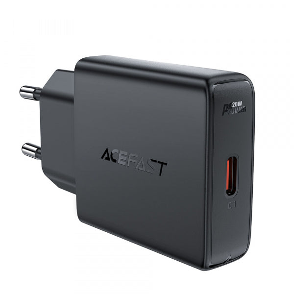 Acefast Wall Charger A65, 20W, 3A, 1 x USB-C, Black