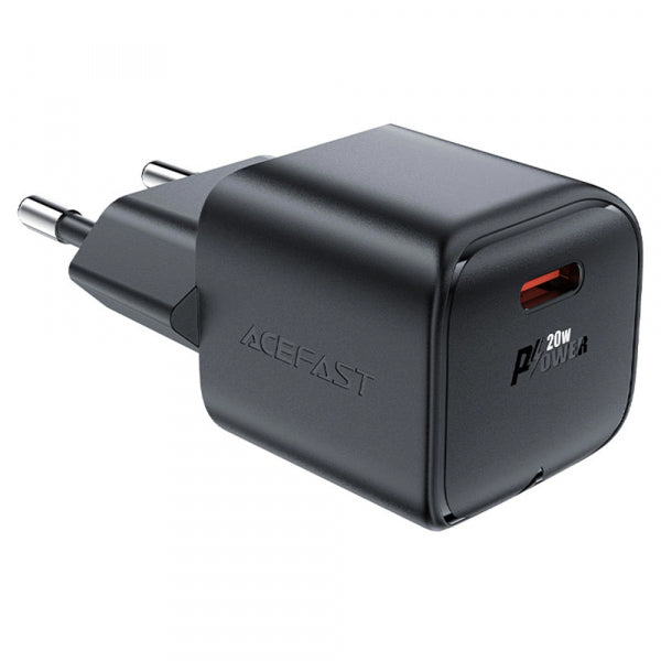 Acefast Wall Charger A73 Mini, 20W, 3A, 1 x USB-C, Black