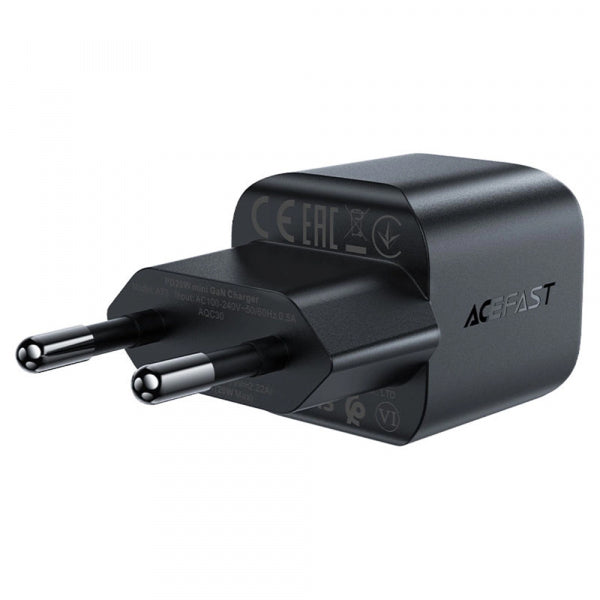 Acefast Wall Charger A73 Mini, 20W, 3A, 1 x USB-C, Black