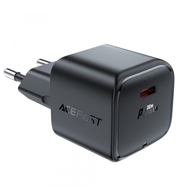 Acefast Wall Charger A77, 30W, 3A, 1 x USB-C, Black