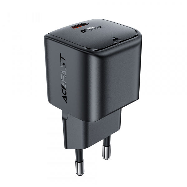 Acefast Wall Charger A77, 30W, 3A, 1 x USB-C, Black