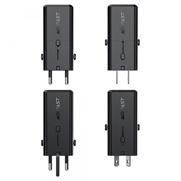 Acefast Wall Charger Z7 Travel, 30W, 3A, 1 x USB-C, Black