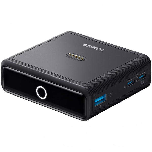 Anker Desktop Charger for PowerBank Prime, 100W, 5A, 1 x Pogo Pin - 1 x USB-C - 2 x USB-A, Black A1902311