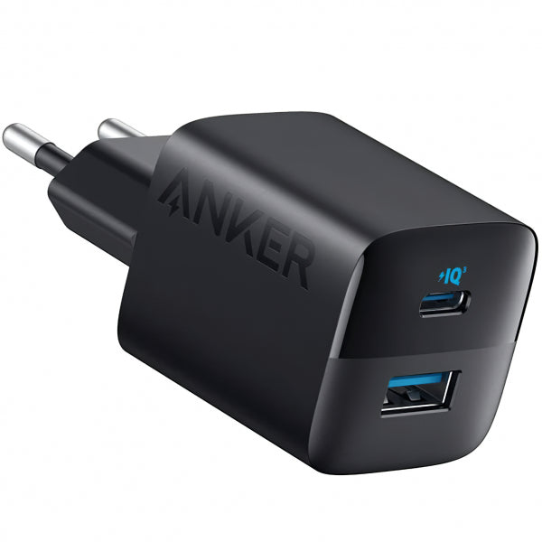 Anker Wall Charger 323, 33W, 3A, 1 x USB-A - 1 x USB-C, Black A2331G11