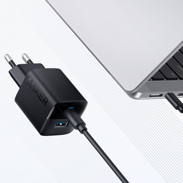 Anker Wall Charger 323, 33W, 3A, 1 x USB-A - 1 x USB-C, Black A2331G11