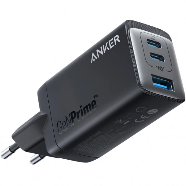 Anker Wall Charger 735 GaNPrime III, 65W, 3A, 1 x USB-A - 2 x USB-C, Black A2668311