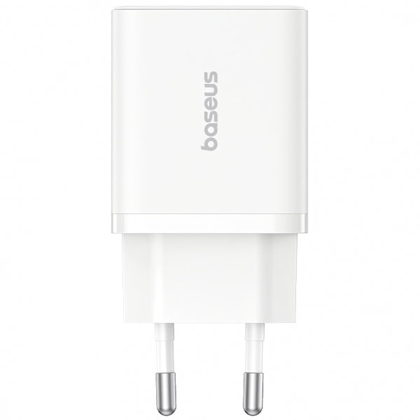 Baseus Wall Charger Cube, 30W, 2.4A, 1 x USB-A - 1 x USB-C, White P10111404213-00