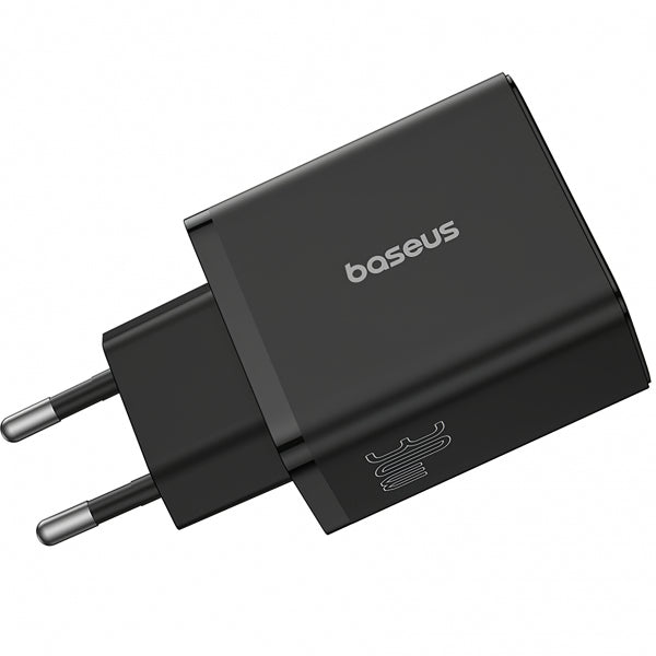 Baseus Wall Charger Cube, 30W, 3A, 1 x USB-C - 2 x USB-A, Black P10111402113-00
