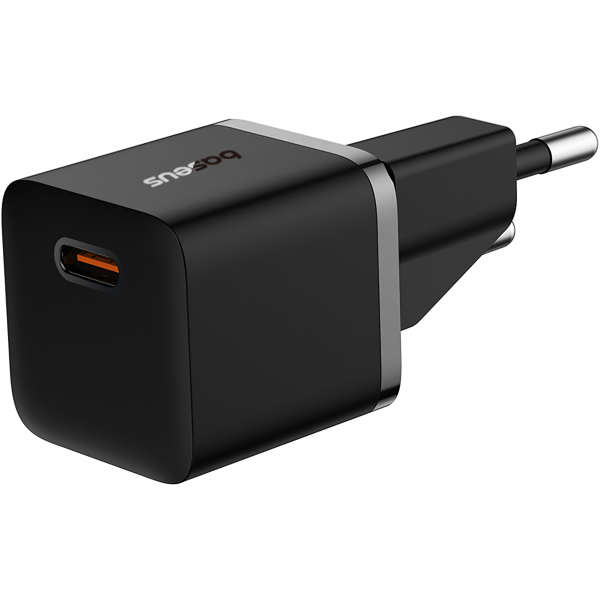 Baseus Wall Charger GaN5, 20W, 3A, 1 x USB-C, with USB-C Cable, Black P10110900113-00