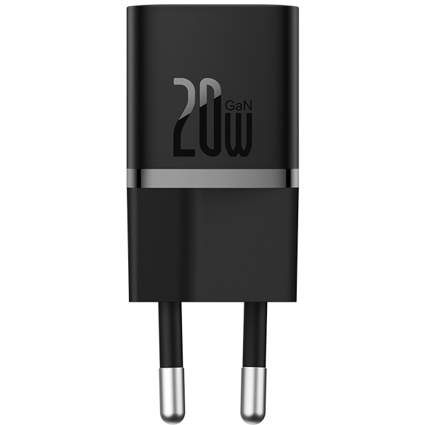Baseus Wall Charger GaN5, 20W, 3A, 1 x USB-C, with USB-C Cable, Black P10110900113-00