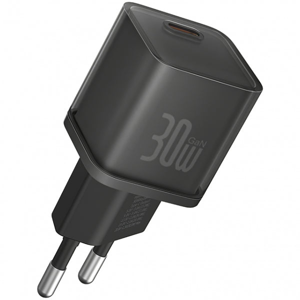 Baseus Wall Charger GaN5S, 30W, 3A, 1 x USB-C, Black P10162504113-00