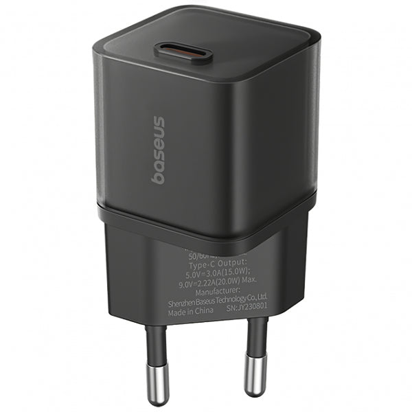 Baseus Wall Charger GaN5S, 30W, 3A, 1 x USB-C, Black P10162504113-00