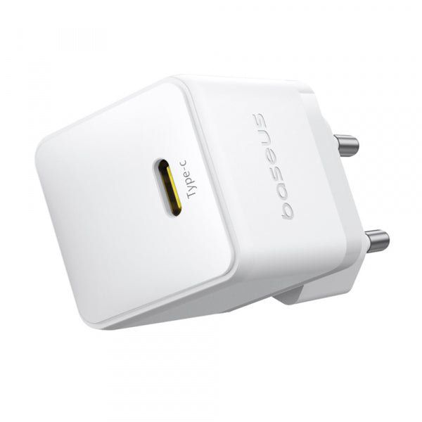 Baseus Wall Charger Palm, 20W, 3A, 1 x USB-C, White P10111602213-00