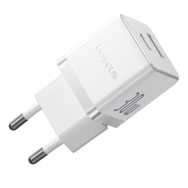 Baseus Wall Charger Palm, 30W, 3A, 1 x USB-A - 1 x USB-C, White P1011160A213-00