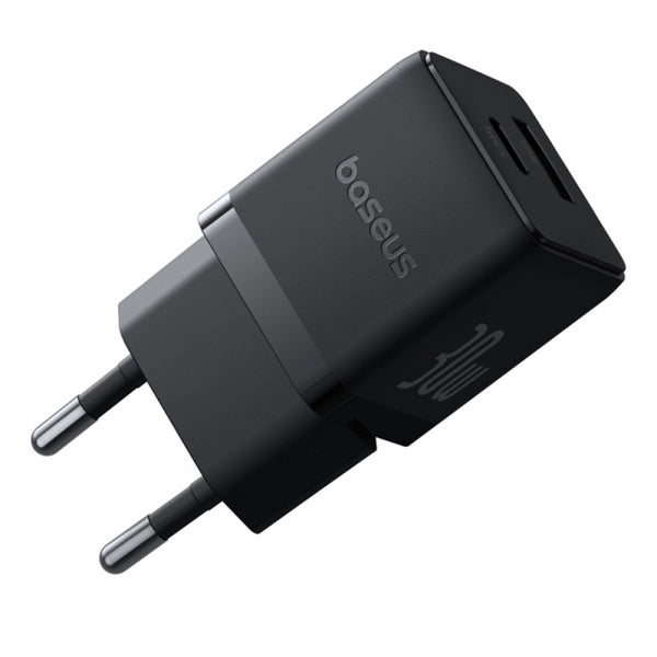 Baseus Wall Charger Palm, 30W, 3A, 1 x USB-C, with USB-C Cable, Black P10111605113-01