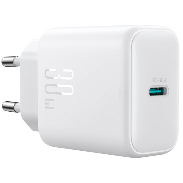 Joyroom Wall Charger JR-TCF24, 30W, 3A, 1 x USB-C, White