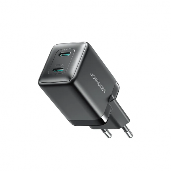 Joyroom Wall Charger JR-TCG17, 45W, 3A, 2 x USB-C, Black