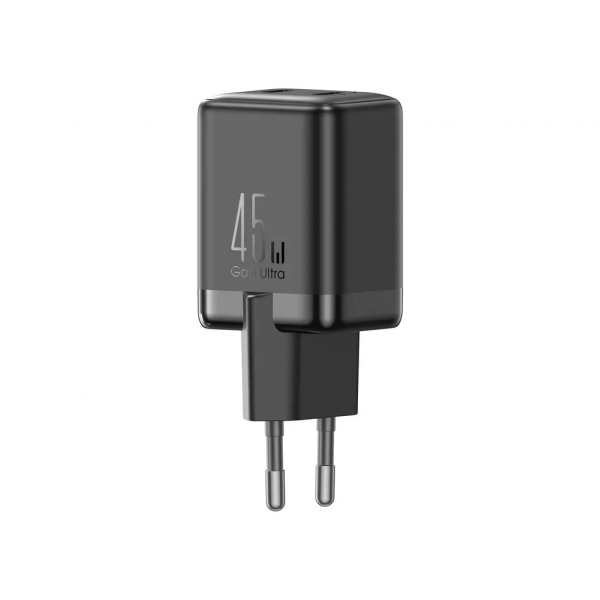 Joyroom Wall Charger JR-TCG17, 45W, 3A, 2 x USB-C, Black