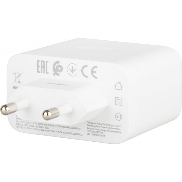 OnePlus Wall Charger 120W, 1 x USB-A, White 5461100656