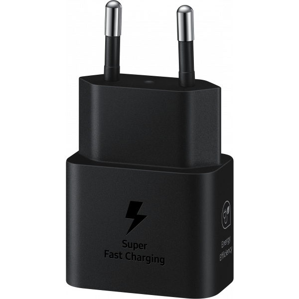 Samsung Wall Charger Samsung, 25W, 3A, 1 x USB-C, Black EP-T2510NBEGEU