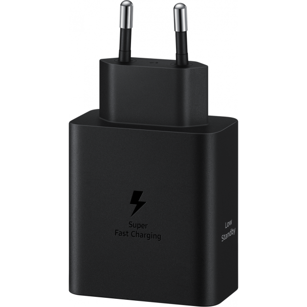 Samsung Wall Charger 50W, 3A, 2 x USB-C, with USB-C Cable, Black EP-T5020XBEGEU