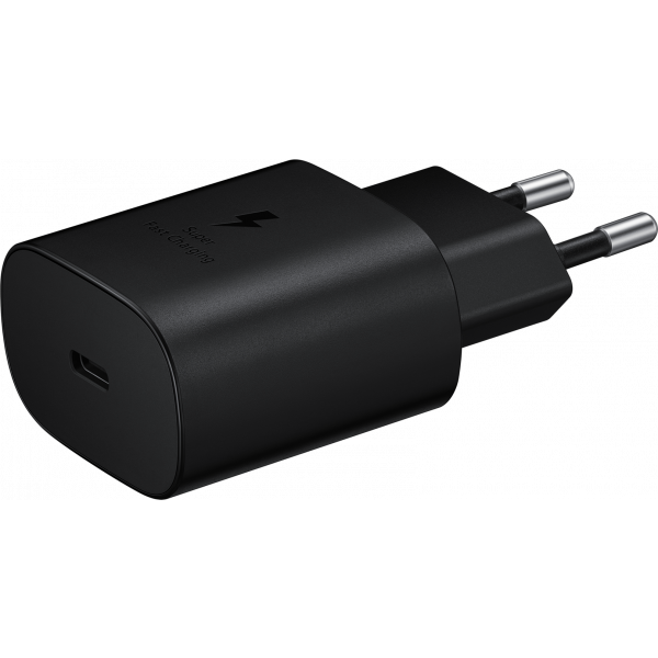 Samsung Wall Charger EP-TA800B + DA705BBE, 25W, 3A, 1 x USB-C, with USB-C Cable, Black GP-PTU021SOABQ
