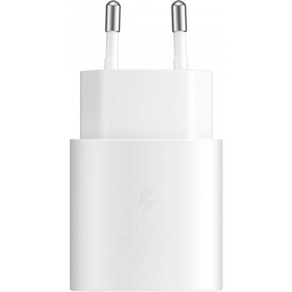 Samsung Wall Charger EP-TA800W + DA705BWE, 25W, 3A, 1 x USB-C, with USB-C Cable, White GP-PTU021SOAWQ
