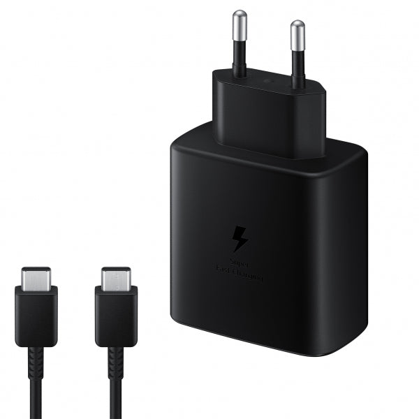 Samsung Wall Charger EP-TA845 + DA705BBE, 45W, 4.05A, 1 x USB-C, with USB-C Cable, Black GP-PTU022DYGBQ