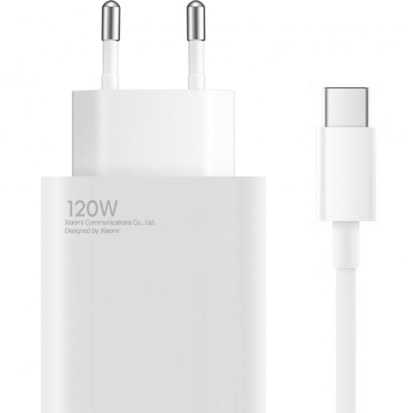 Xiaomi Wall Charger 120W, 6A, 1 x USB-A, with USB-C Cable, White BHR9462EU