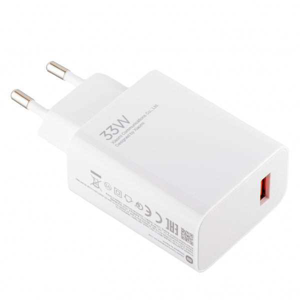 Xiaomi Wall Charger MDY-11EZ, 33W, 3A, 1 x USB-A, White