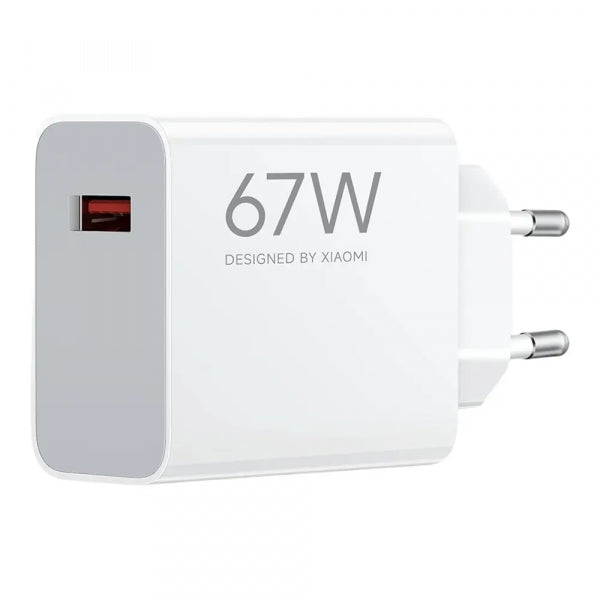 Xiaomi Wall Charger 67W, 6.2A, 1 x USB-A, White BHR07SKEU