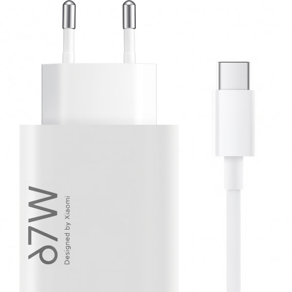 Xiaomi Wall Charger 67W, 6.2A, 1 x USB-A, with USB-C Cable, White BHR9465EU