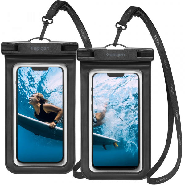 Spigen Waterproof Phone Pouch Case A601 for max. 7inch Phone, Black AMP04523