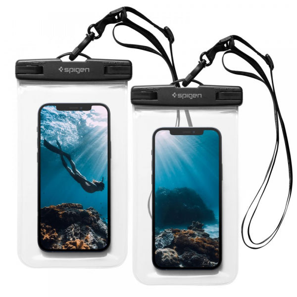 Spigen Waterproof Phone Pouch Case A601 for max. 7inch Phone, Clear AMP03098