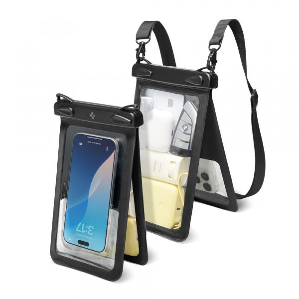 Spigen Waterproof Phone Pouch Case A603 for max. 6.9inch Phone, Black ACS09745